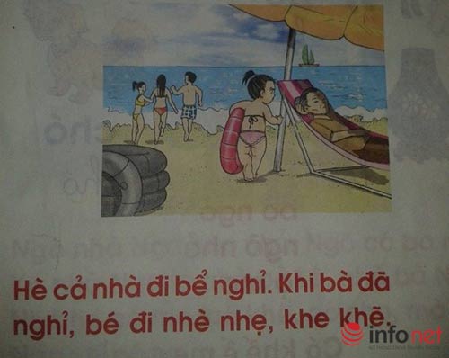 Giáo viên phản ứng với đoạn văn dạy trẻ lớp 1 trong sách Tiếng Việt - 1