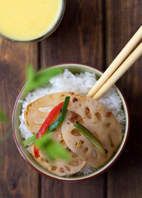 Củ sen xào giòn ăn với cơm rất ngon - 3