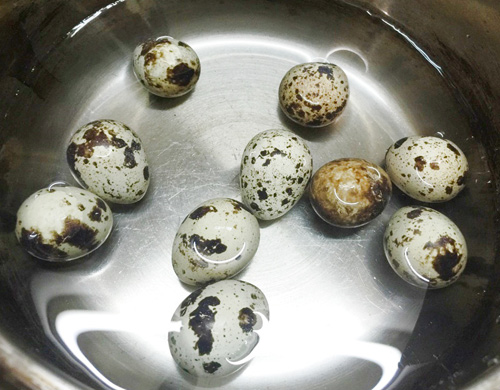 Giò sống bọc trứng cút chiên - 3