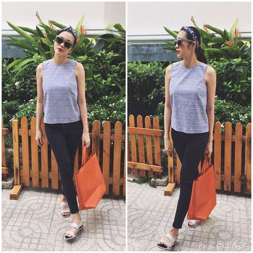 Hà Tăng khoe dáng thon gọn hơn một tháng sau sinh - 1