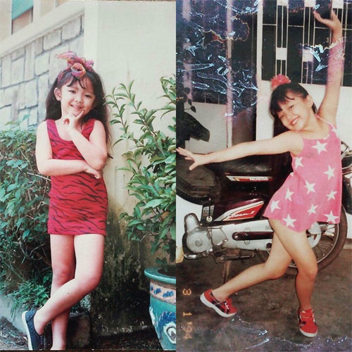 Hai mẹ con Xuân Lan rạng rỡ trên bãi biển - 10