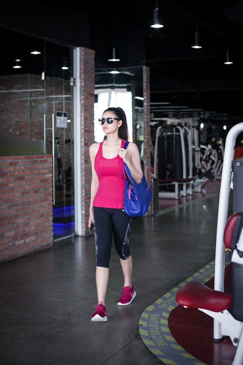 Trương Quỳnh Anh lái xe Tim tặng đi tập thể dục - 6