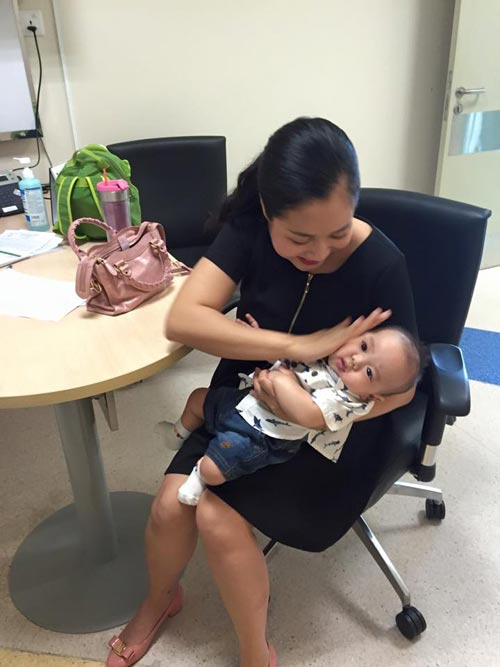 Thu Minh tích cực giảm cân ngay sau sinh - 12