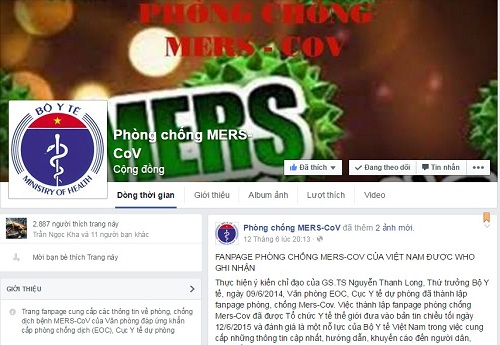 Việt Nam lập fanpage, tổng đài tư vấn phòng chống MERS - 1