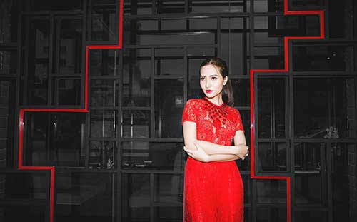 Dương Hiểu Ngọc dịu dàng, tinh tế với áo dài - 4