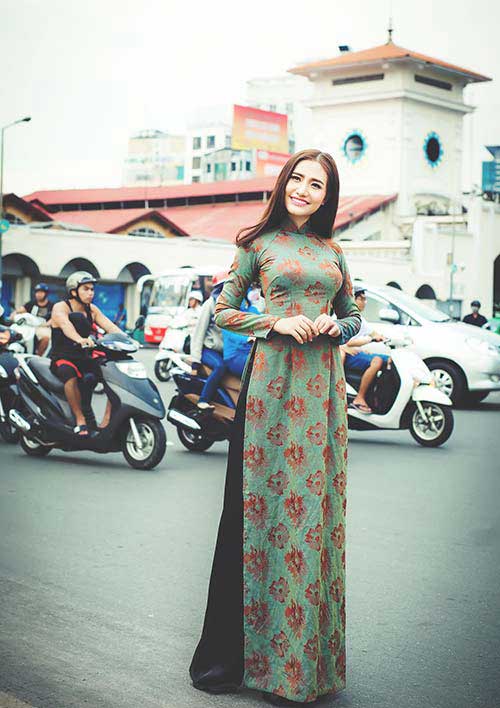Dương Hiểu Ngọc dịu dàng, tinh tế với áo dài - 2
