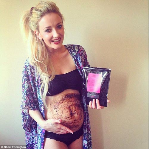 Chiêu ngừa rạn da khi bầu bí của nữ đầu bếp nổi tiếng - 1