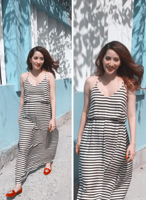 Khánh Thi bầu hơn 8 tháng vẫn #039;chạm tay tới rốn#039; - 7