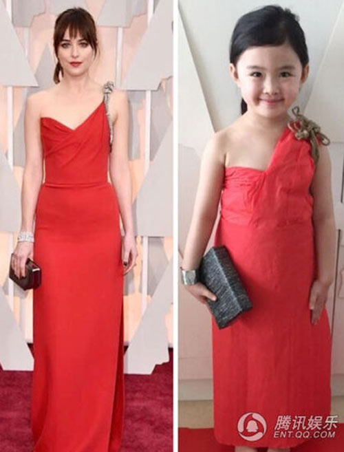 Bé gái mặc “váy nhái” của các nữ minh tinh gây thích thú - 5