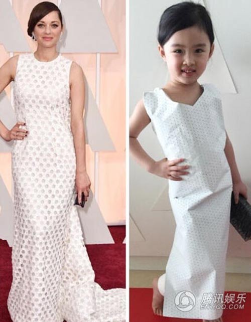 Bé gái mặc “váy nhái” của các nữ minh tinh gây thích thú - 6