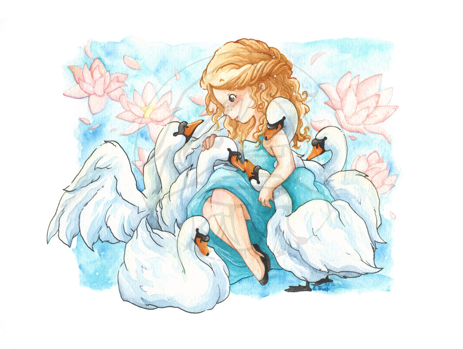 Truyện cổ tích: Sáu con thiên nga - 1