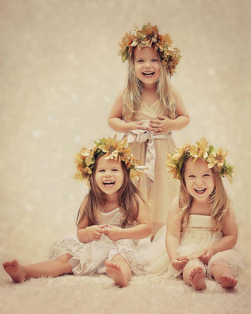 Ngắm ba bé gái sinh ba đẹp như thiên thần - 6