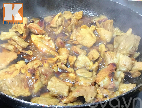 Thịt heo cháy cạnh xào chua ngọt ngon cơm - 7