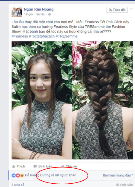 Mục thị kiểu tóc Fearless Tết Phá Cách được hơn 6.000 like - 1