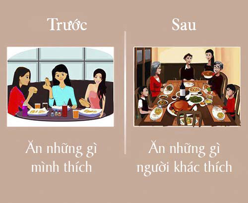 Sự khác biệt trước và sau khi lấy chồng - 6