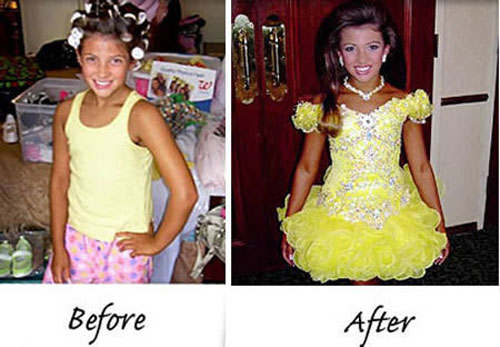 Ép con gái tiêm botox, nhuộm da để thi hoa hậu nhí - 12