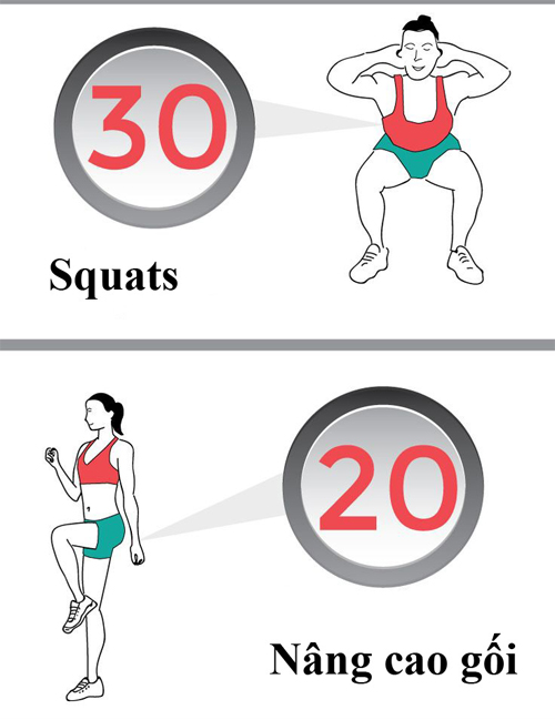 15 động tác đốt mỡ thừa toàn cơ thể mỗi tối - 3