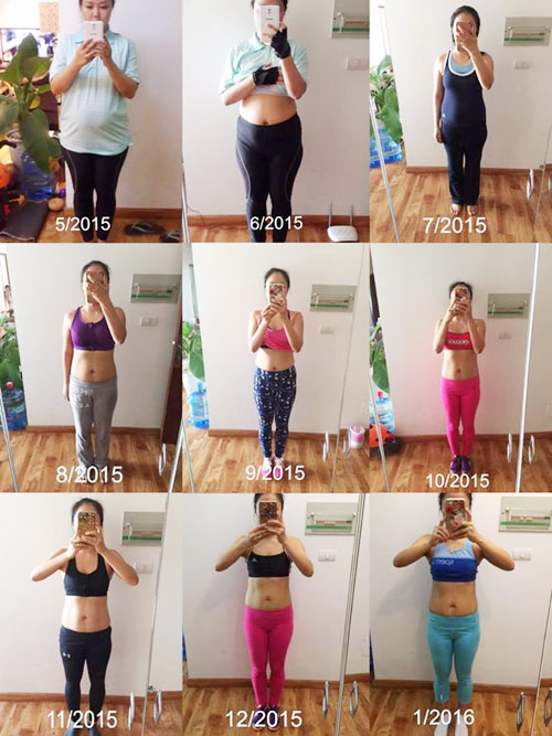 Cách giảm 18kg, 30cm vòng eo không cần ăn kiêng của mẹ 8x - 3