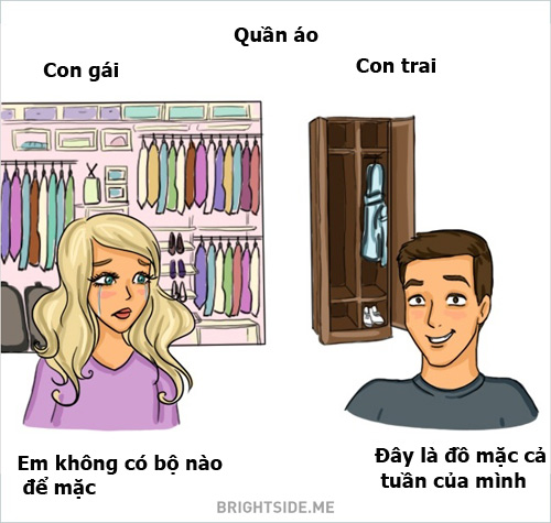 Chết cười sự khác nhau giữa con trai và con gái - 11