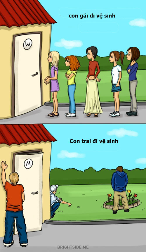 Chết cười sự khác nhau giữa con trai và con gái - 3