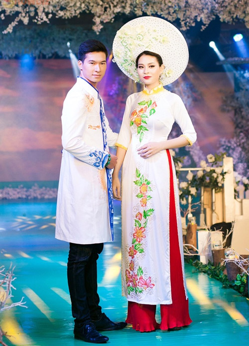 Phan Thị Mơ kiều diễm với áo dài cưới - 8