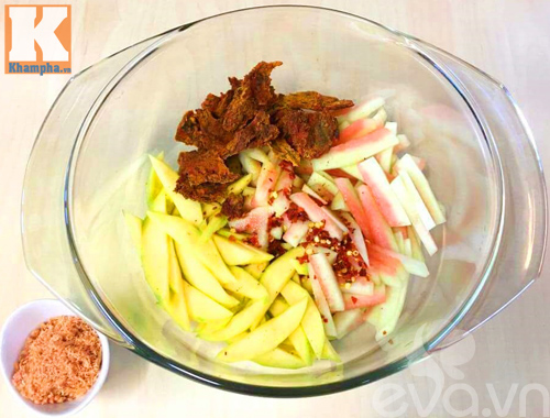 Gỏi cùi dưa hấu xoài xanh siêu hấp dẫn - 4