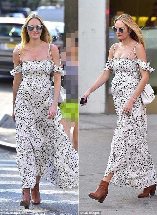 Vóc dáng bầu bí đẹp mê mẩn của mẫu nội y sexy nhất thế giới - 5