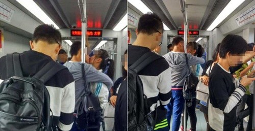 Cặp đôi hôn nhau lên tục suốt 11 trạm tàu điện ngầm - 3