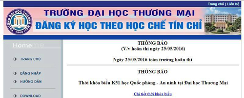 ĐH Thương mại hoãn thi vì nước ngập sân trường - 2