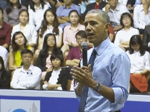 Khánh Thi phát khóc vì sung sướng khi được ông Obama bắt tay - 10