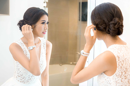 Thúy Vân huấn luyện thí sinh Hoa khôi Áo dài ứng xử trước chung kết - 1