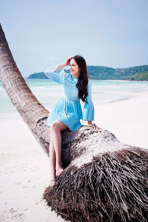 Chân dài Ngọc Quý thả dáng tinh khôi giữa đảo ngọc - 2