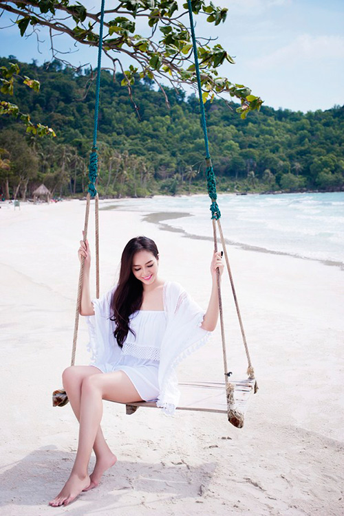 Chân dài Ngọc Quý thả dáng tinh khôi giữa đảo ngọc - 5