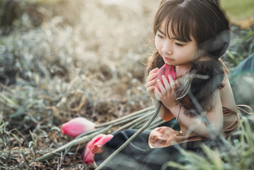 Mê mẩn bé gái Hà Nội 4 tuổi xinh như tiên nữ bên hồ sen - 8
