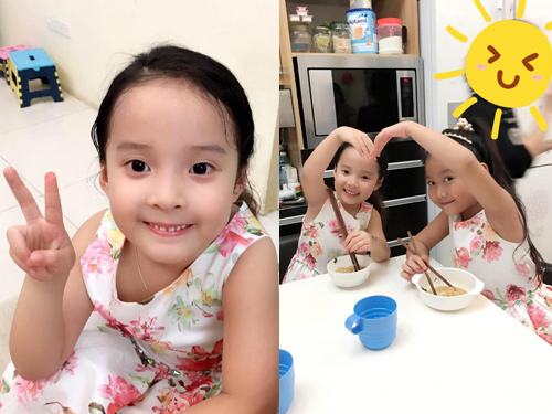 Váy áo xinh yêu sành điệu của bé Nhím con gái Hồng Đăng - 9