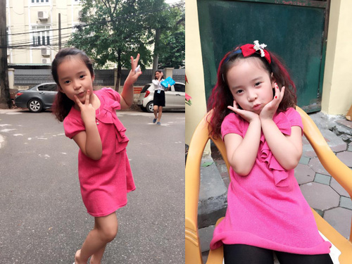 Váy áo xinh yêu sành điệu của bé Nhím con gái Hồng Đăng - 8