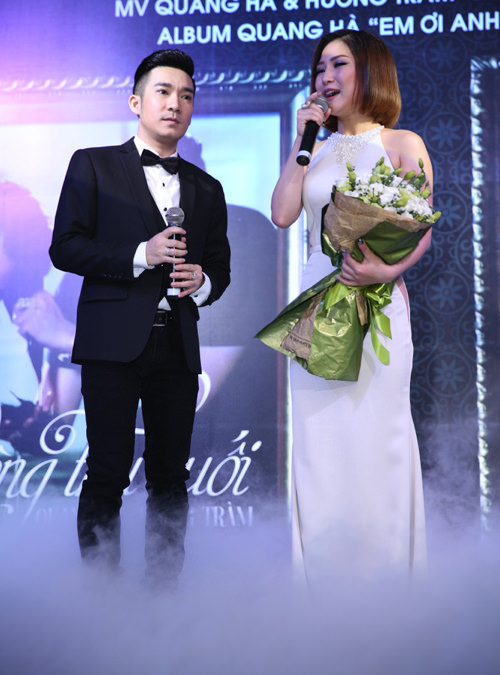 Hương Tràm gợi cảm trong quot;ngày cướiquot; với Quang Hà - 4