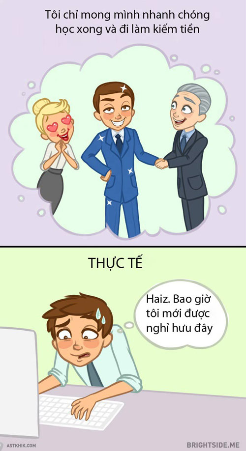 Hài hước: Sự khác nhau giữa suy nghĩ khi còn bé và khi trưởng thành - 9