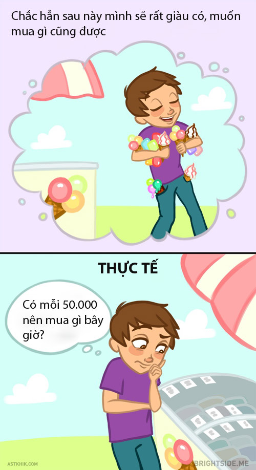 Hài hước: Sự khác nhau giữa suy nghĩ khi còn bé và khi trưởng thành - 7