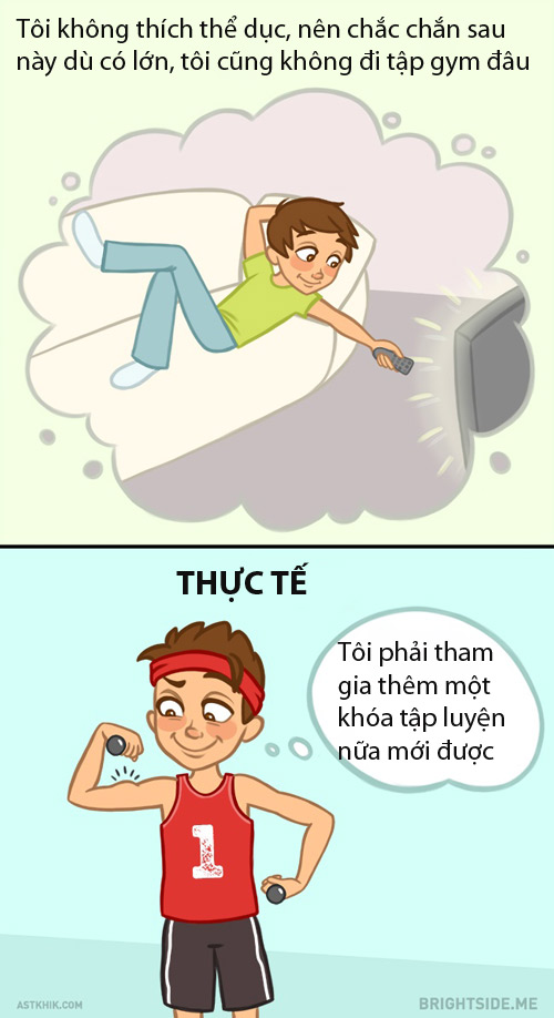 Hài hước: Sự khác nhau giữa suy nghĩ khi còn bé và khi trưởng thành - 8