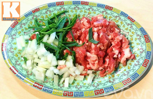 Rau má nấu thịt bằm ngọt ngon - 1