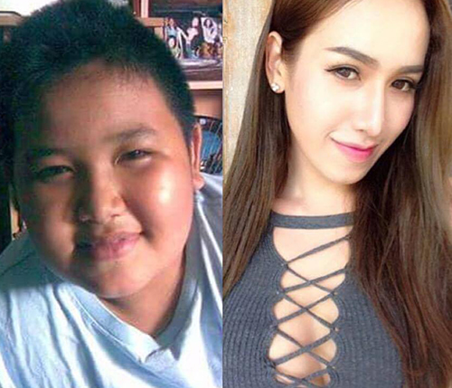 Sốc vì hot girl Thái Lan lộ ảnh quá khứ trước chuyển giới - 1