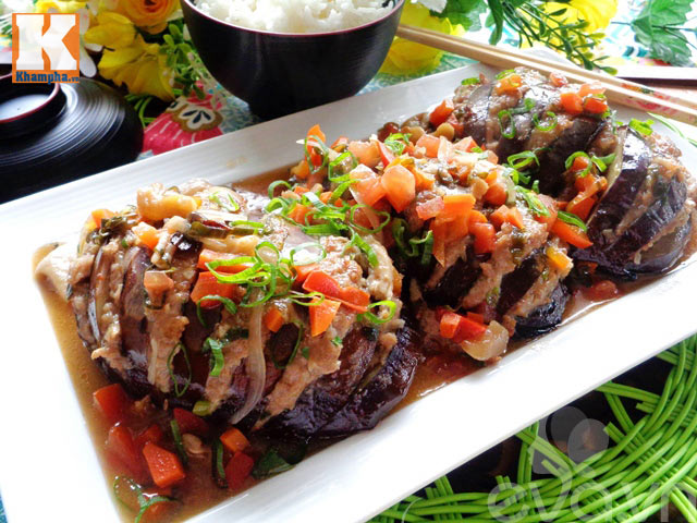 Cà tím nhồi thịt ngon cơm ngày mát trời - 8