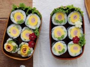 Cách làm kimbap hoa vừa ngon vừa đẹp