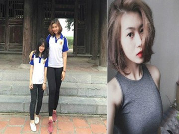 Bức ảnh hot nhất hôm nay: Đôi bạn xinh đẹp chênh lệch chiều cao gây bão mạng