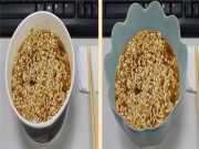 Bếp Eva - Chỉ 1% người nhận ra được sự sang chảnh giữa hai bát mì tôm trước và sau nhận lương