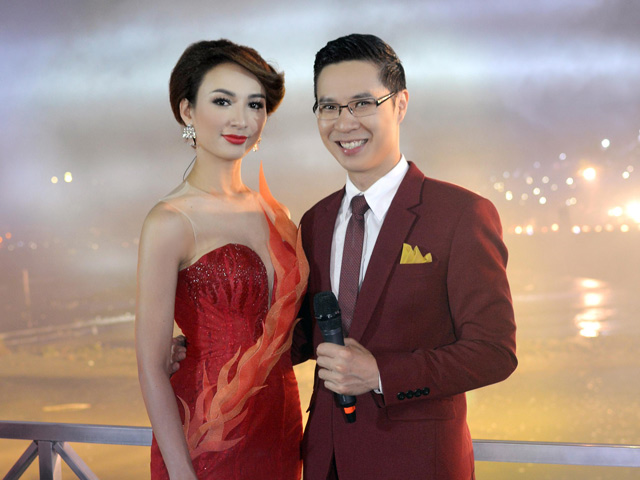 Gái một con Ngọc Diễm xinh đẹp, kiêu kỳ, đẹp đôi bên Anh Quân trong sự kiện