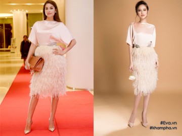 Mặc lại váy của Phạm Hương, liệu học trò có vượt mặt nổi?