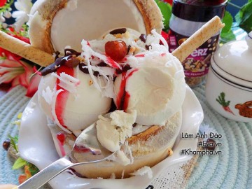 Cách làm kem dừa thơm mát, lạnh tê lưỡi cho ngày hè