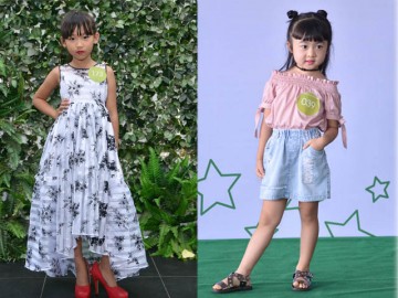 Con gái Thái Thùy Linh tự tin đi giày cao lênh khênh của mẹ
